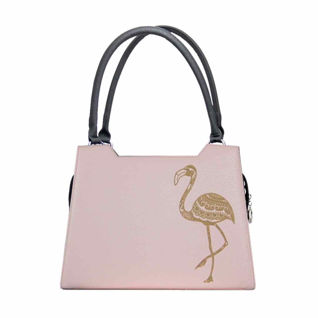 zart Rosa Design mit Lasergravur Flamingo Modell elegance