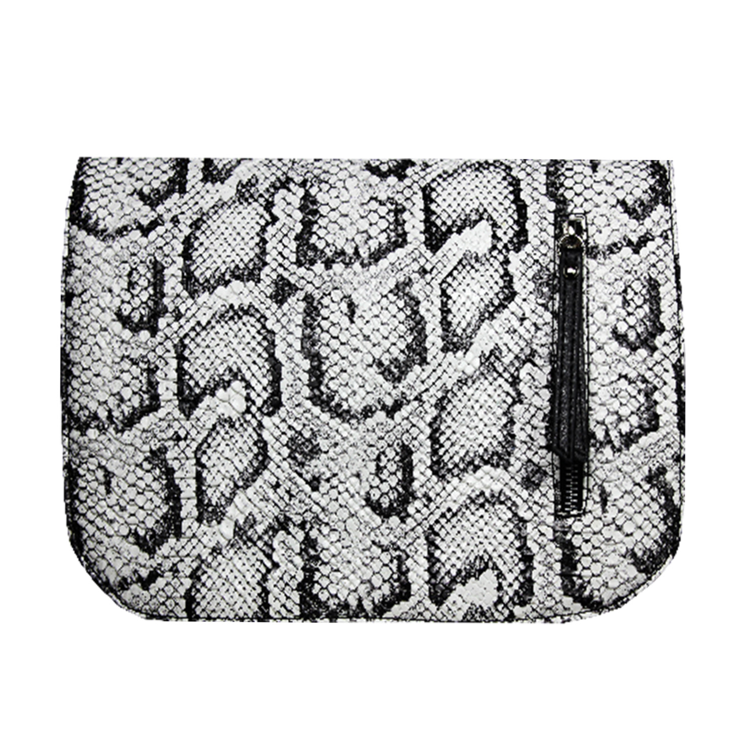 schwarz weißes Wechseldesign im Animalprint für die Damenhandtasche von Delieta
